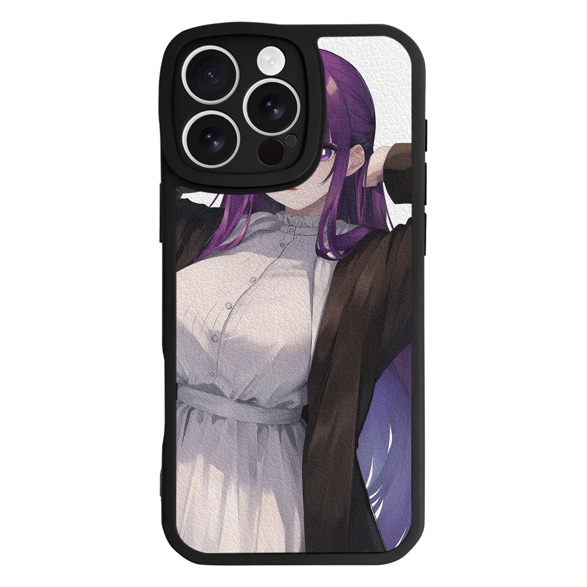（画像用） 葬送のフリーレン Frieren 【iPhone 16シリーズ対応】シリコンスマホケース（レザー調） 材質：シリコン
